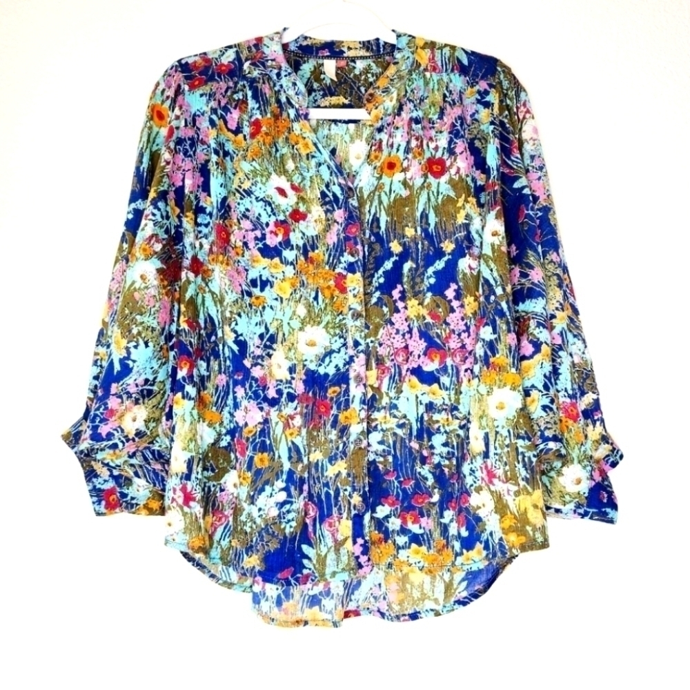 Anthropologie Pilcro Floral Blouse XS